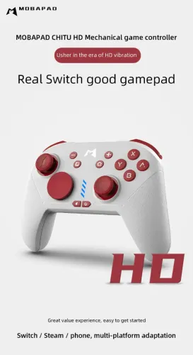 MOBAPAD ChiTu HD Gamepad Switch OLED PC Hall Effect Mecânico 1000mAh HD-Rumble 6 Eixos NFC