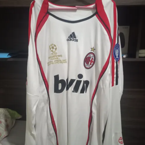 Camisa retro Manga longa Milan 2006