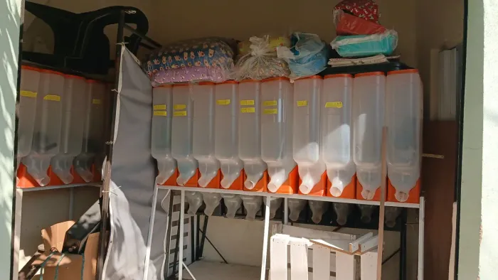 Dispenser para rações loja de pet