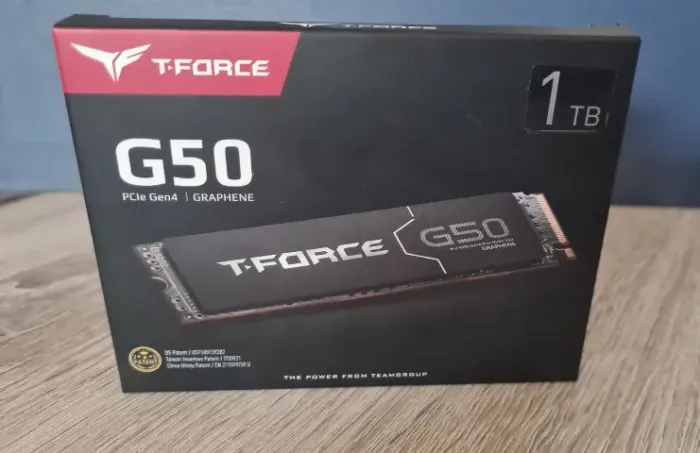 SSD Team Group T-Force G50 1TB M.2 NVMe 4.0 NOVO SEM USO