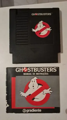 Cartucho Ghostbusters com manual Caça Fantasmas nacional compatível Nes nintendinho