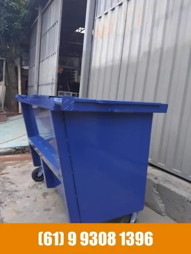 Container de Lixo 1200L - novo - aceita cartao em 12x