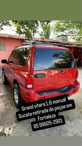 Sucata de Grand vitara para retirada de peças 1.6 16v manual