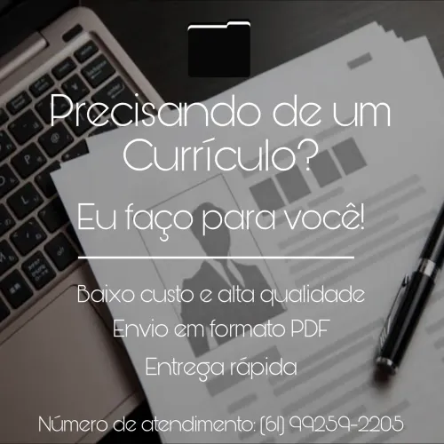 Faço seu currículo para você por R$6,00 Reais