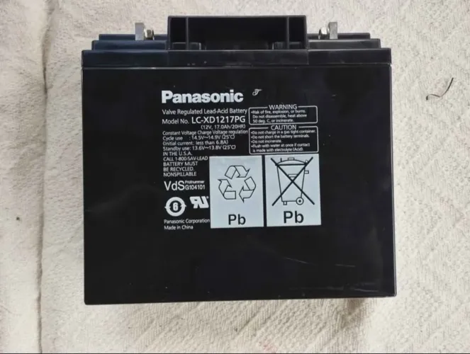 BATERIA 12V 17AH LC-XD1217PG PANASONIC (LCXD1217PG)*<br>