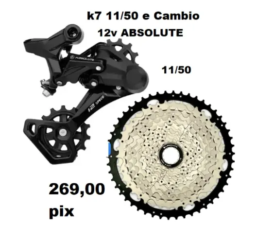 Câmbio Absolute mais K7 11/50