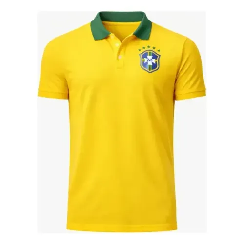 Camisa Gola Polo Do Brasil Selecao Brasileira Premium Hexa.