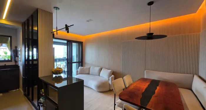 MIND - MOBILIADO - 6.300,00 Apartamento 3 quartos (1 suíte) para locação com 2 vagas - Ter