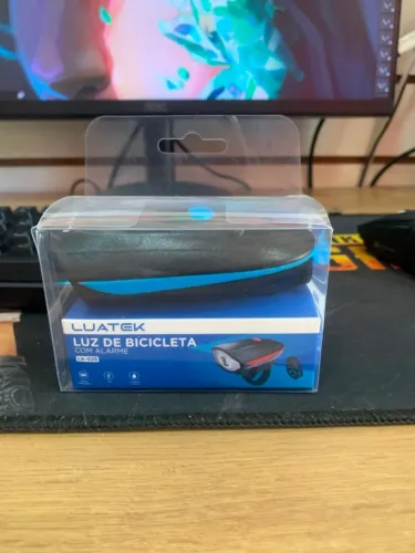 Luz de bicicleta com buzina