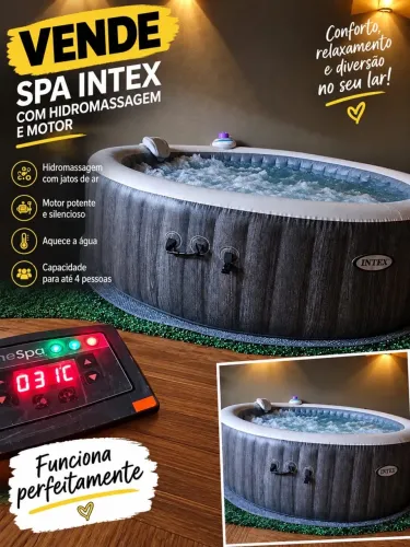 Spa Intex 710 litros - Com hydro, led, aquecedor