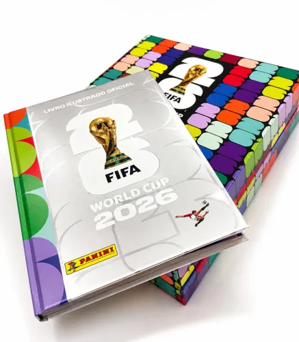 Box Colecionador Álbum Capa Dura Prata Copa 2026 - COMPLETO