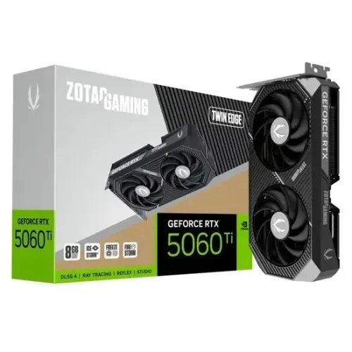 Placa de Vídeo Zotac GeForce RTX5060TI Twin Edge 8GB GDDR7 PCI-Express - Nova lacrada!