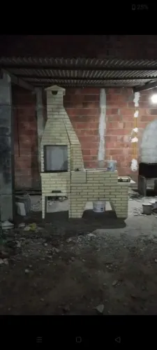 Churrasqueira media com fogão a lenha com a entrega grátis para Fortaleza
