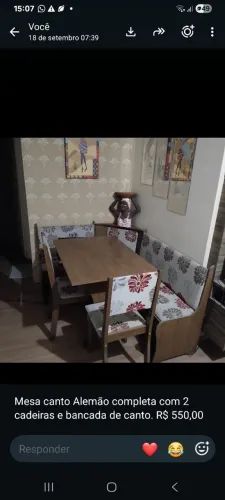 Vende-se mesa de canto Alemão