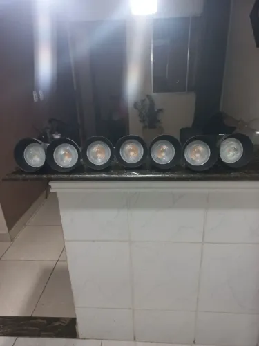 Kit Spot LED Lustre Preto eLumens Teto Paredes. Zapata *