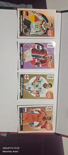 Kit de 4 figurinhas legends da copa 2026 original Panini