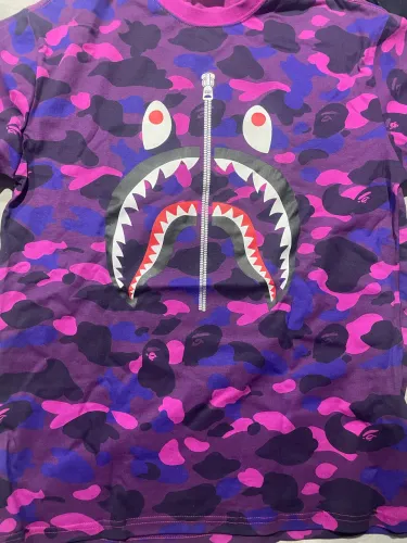 camisa bape shark