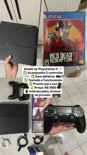 Vende-se PlayStation 4 interessados chamar no WhatsApp *