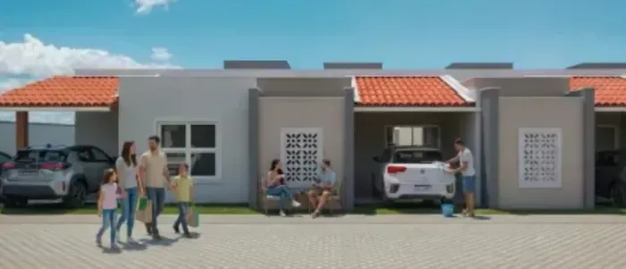 Oportunidade!! Casas Novas De 02 e 3/4 Condomínio Residencial Flor de Jasmins