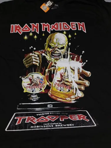 Camiseta Iron Maiden Cerveja