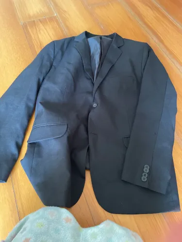 Blazer masculino preto. Etiqueta 52 (44-46) usado em ótima conservação