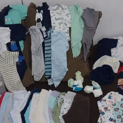 Super lote Roupinhas Bebê menino até 2 meses ou 5 kilos