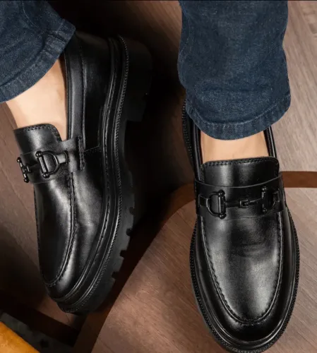 Sapato Social Masculino Mocassim Tratorado