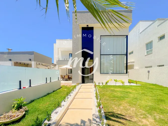 Guarajuba| Genipabu Summer Place | Casa Duplex 260m² | 5 Suítes | 4 Vagas | Mobiliada
