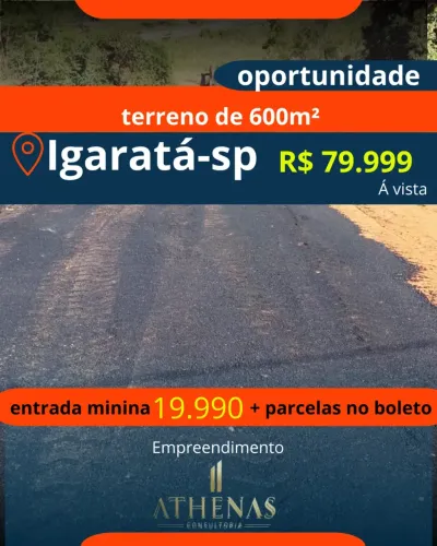 Seu Refúgio em Igaratá: Terrenos de 600m² em Residencial Fechado com Natureza, Lazer e Par