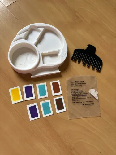 Kit acessórios Barbie Hair Color Card