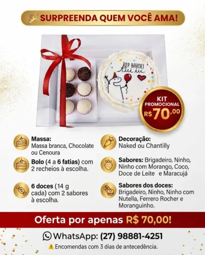 Kit Bolo - Aniversário
