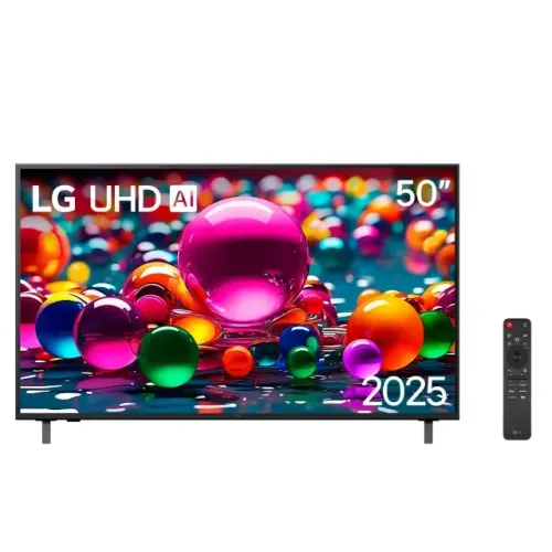 TV LG 50 Polegadas, Nova e Lacrada, Garantia e Nota, Comando de Voz, Tela Infinita