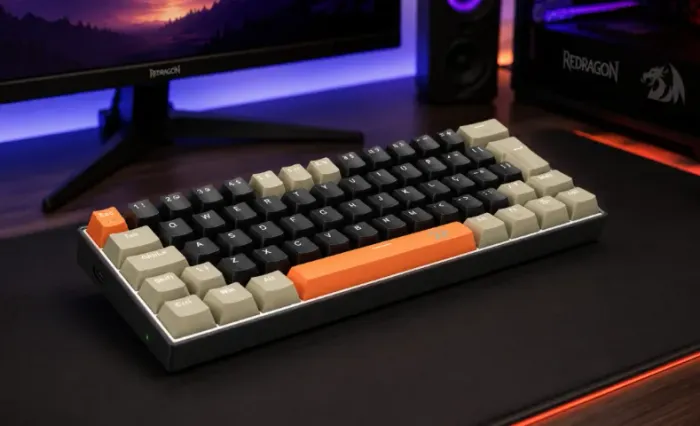 Teclado Gamer Redragon 60% Lakshmi Mecanico Novo