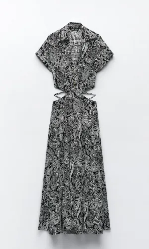 Vestido zara estampado