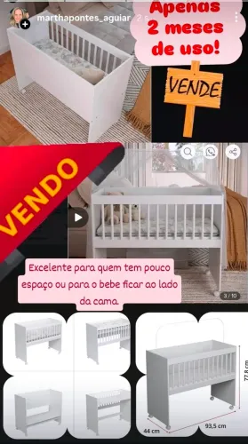Mini berço compacto