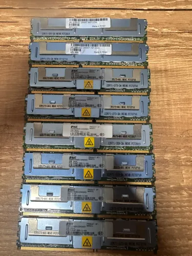 Kit 16GB (8x 2GB) Memória Ram Servidor DDR2 667MHz PC2-5300F ECC FB-DIMM