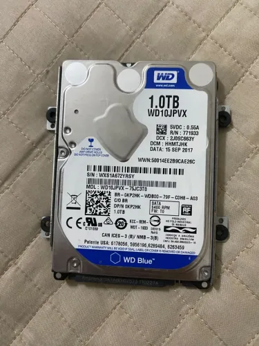 Hd wd blue1tb para notebook. 