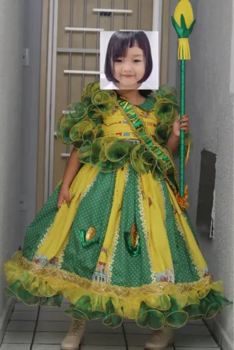 Vestido de rainha do milho