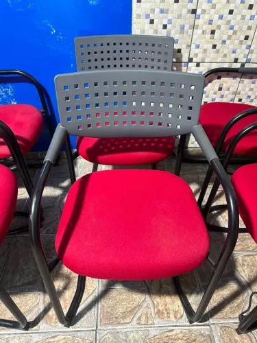 Cadeira Escritório Cavaletti Viva Vermelha Seminova - Impecável! Só R$ 120,00 cada