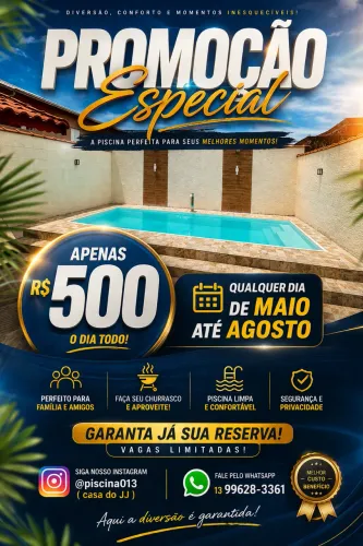 Casa de Piscina pra alugar 