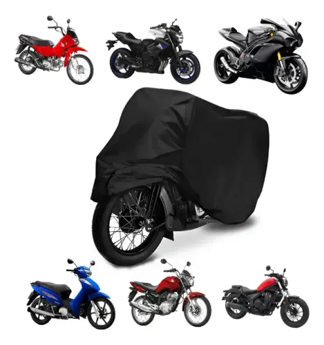 Capa Para Moto Forrada Impermeável Térmica Sol Chuva Poeira