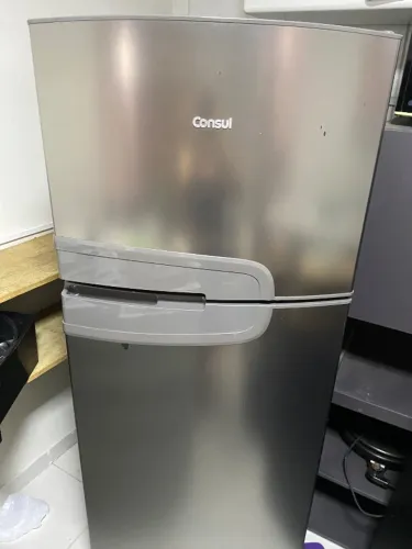 Geladeira frost free consul CRM 340L INOX