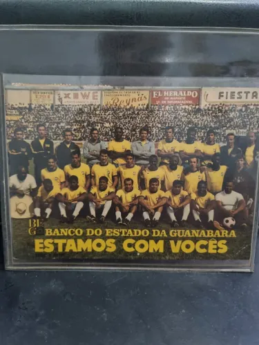 Cartão postal seleção brasileira 1970. Item de colecionador