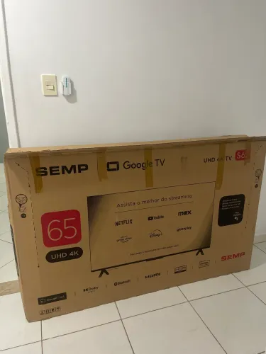 Caixa papelão para TV 65 polegadas