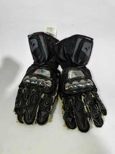 Luva Moto Couro Dainese Full Metal Cano Longo Racing Original - Usada