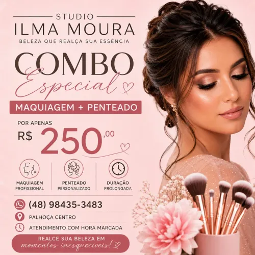 Maquiagem e penteado