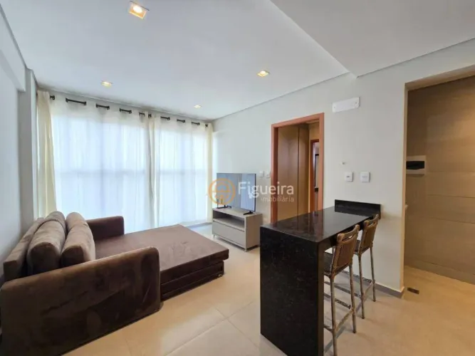 Apartamento com 1 dormitório para alugar, 38 m² por R$ 3.000,00/mês - Doutor Paulo Prata -