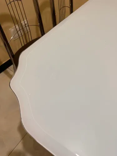 Mesa vidro com 6 cadeiras