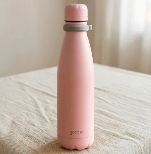 Garrafa Térmica Gocase 500ml - Rosa (Mantém Gelado/Quente)
