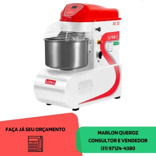 Amassadeira Espiral 25 Quilos G.Paniz Monofásica Nova